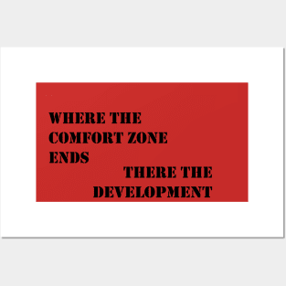 Comfort zone and development Posters and Art